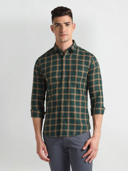 U.S. POLO ASSN. - Tartan Checks Twill Casual Shirt Green