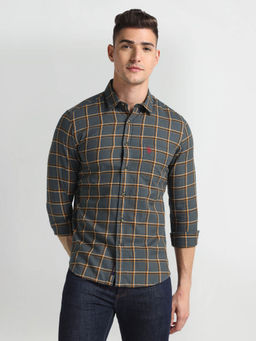 U.S. POLO ASSN. - Tartan Checks Twill Casual Shirt Grey