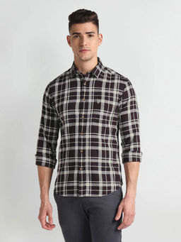 U.S. POLO ASSN. - Tartan Checks Twill Casual Shirt Wine