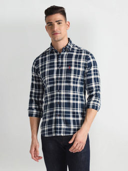 U.S. POLO ASSN. - Tartan Checks Twill Casual Shirt Blue