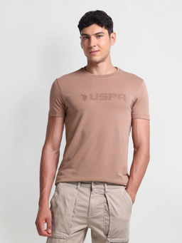 U.S. POLO ASSN. - Slim Fit Brand Print T-Shirt Pink