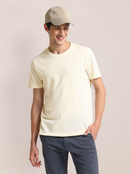 U.S. POLO ASSN. - Slim Fit Pique Knit T-Shirt Beige