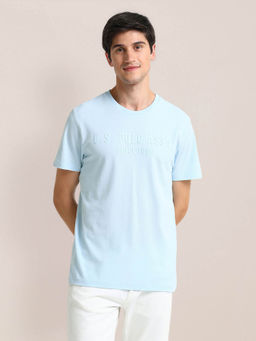 U.S. POLO ASSN. - Slim Fit Pique Knit T-Shirt Blue