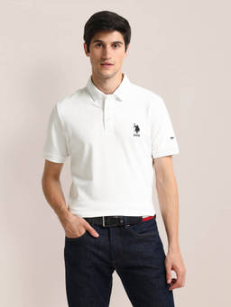 U.S. POLO ASSN. - Slim Fit Logo Polo T-Shirt White