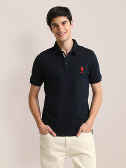 U.S. POLO ASSN. - Slim Fit Logo Polo T-Shirt Navy Blue