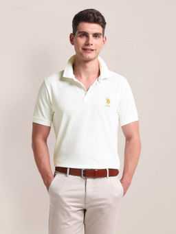 U.S. POLO ASSN. - Liquid Cotton Slim Polo T-Shirt White