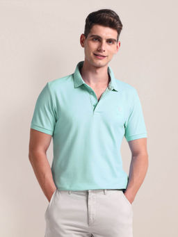 U.S. POLO ASSN. - Liquid Cotton Slim Polo T-Shirt Turquoise