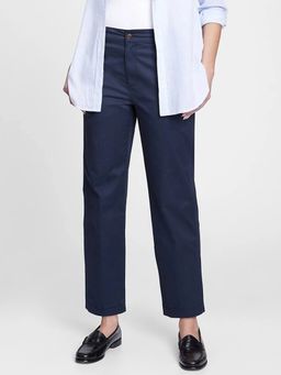 GAP - Women Navy Blue Regular Fit Pant