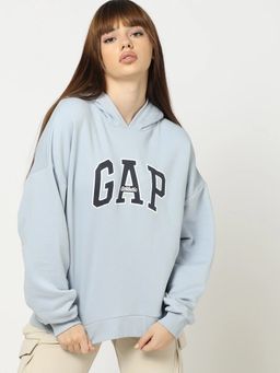 GAP - Women Blue Logo Hoodie