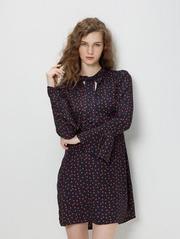 Cover Story - Black Polka Dot Mini Dress