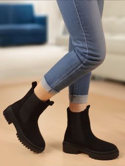 Carlton London - Black High Top Women Boots