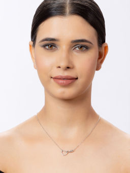 Niscka - Eternal Love Silver Pendant Necklace For Women