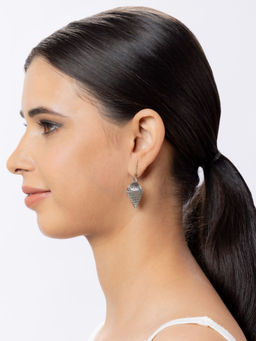 Niscka - Silver Plated Beautiful Trendy Oxidized Earrings