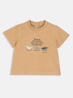 Chicco - Boys Beige Printed T-Shirt