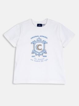 Chicco - Boys White Printed T-Shirt
