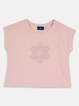 Chicco - Girls Pink Embroidered T-Shirt