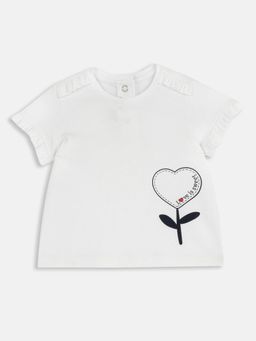 Chicco - Girls White Printed T-Shirt