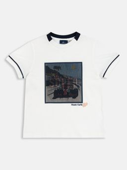 Chicco - Boys White Graphic T-Shirt