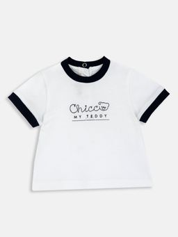 Chicco - Boys White Embroidered T-Shirt