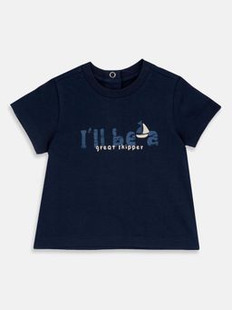Chicco - Boys Navy Blue Printed T-Shirt
