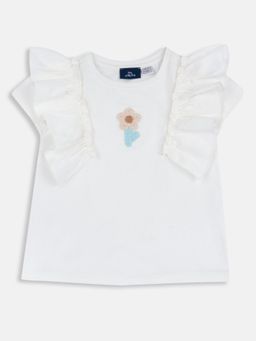 Chicco - Girls White Embroidered Top
