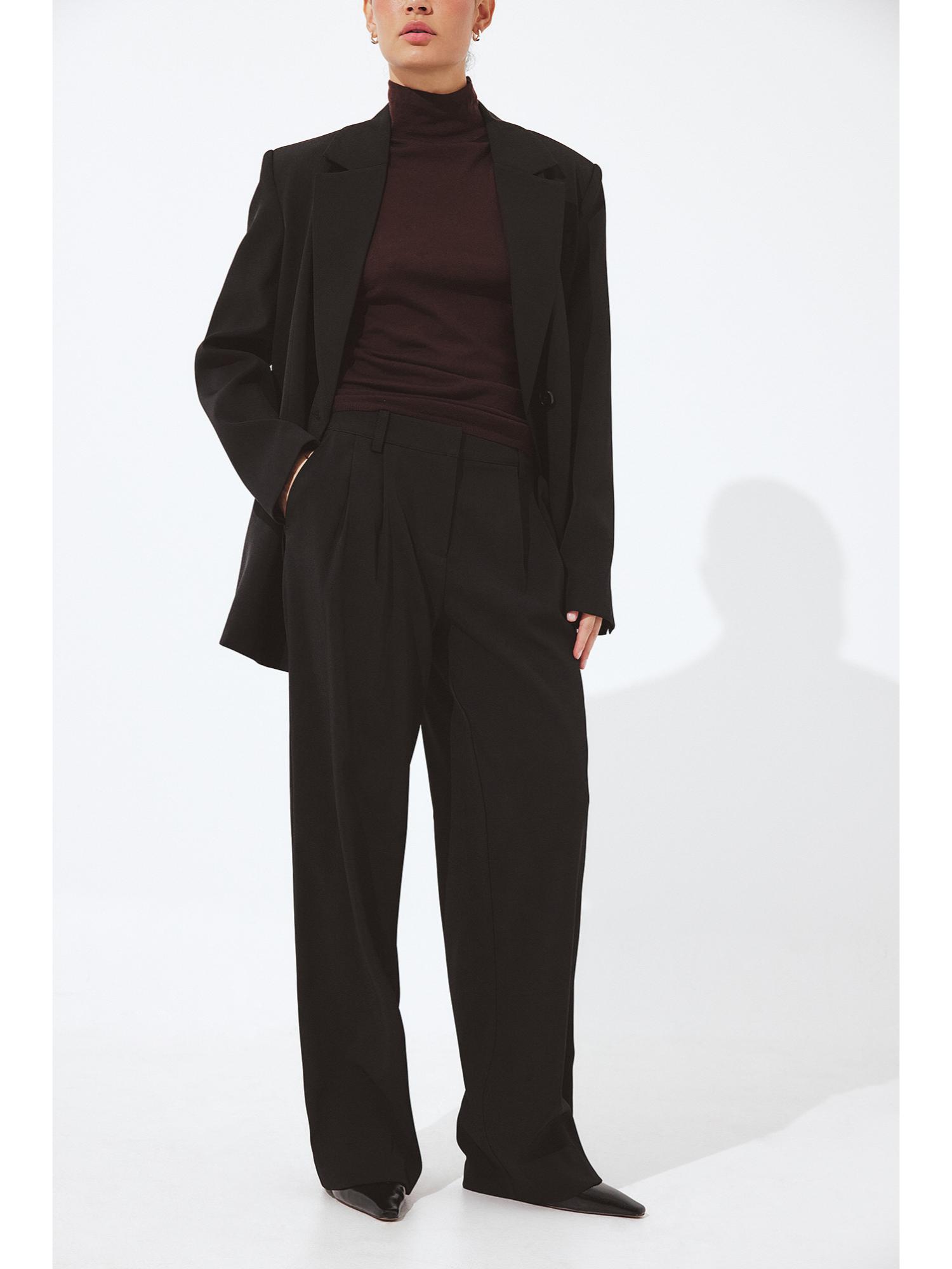 na-kd Black Low Waist Suit Trouser-picture-5