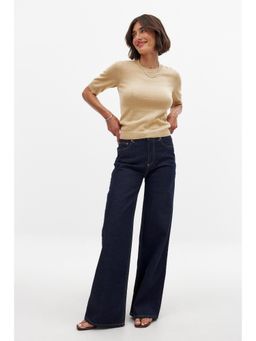 NA-KD - Rinse Wash Wide High Waist Jeans