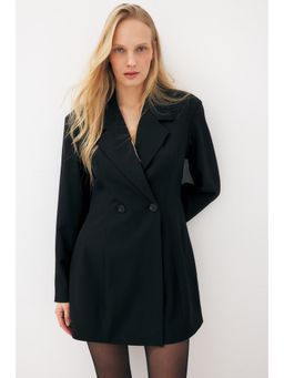 NA-KD - Black Tailored Hourglass Blazer Dress