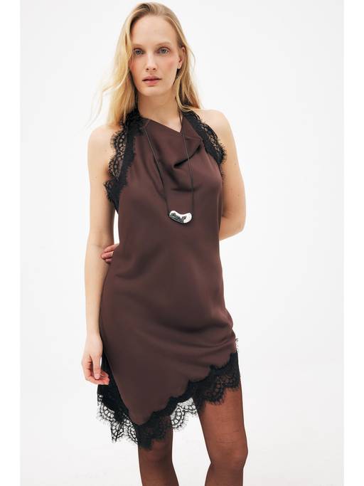na kd halter neck dress Buy NA-KD Brown Lace Detail (EURO 34) Online mlp:womens-shoes