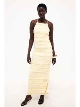 NA-KD - Light Yellow Structured Maxi Dress