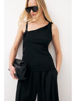 NA-KD - Black Twisted Cargo Top