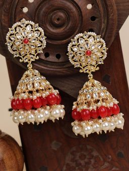 Priyaasi - Kundan Studded Gold Plated Earrings