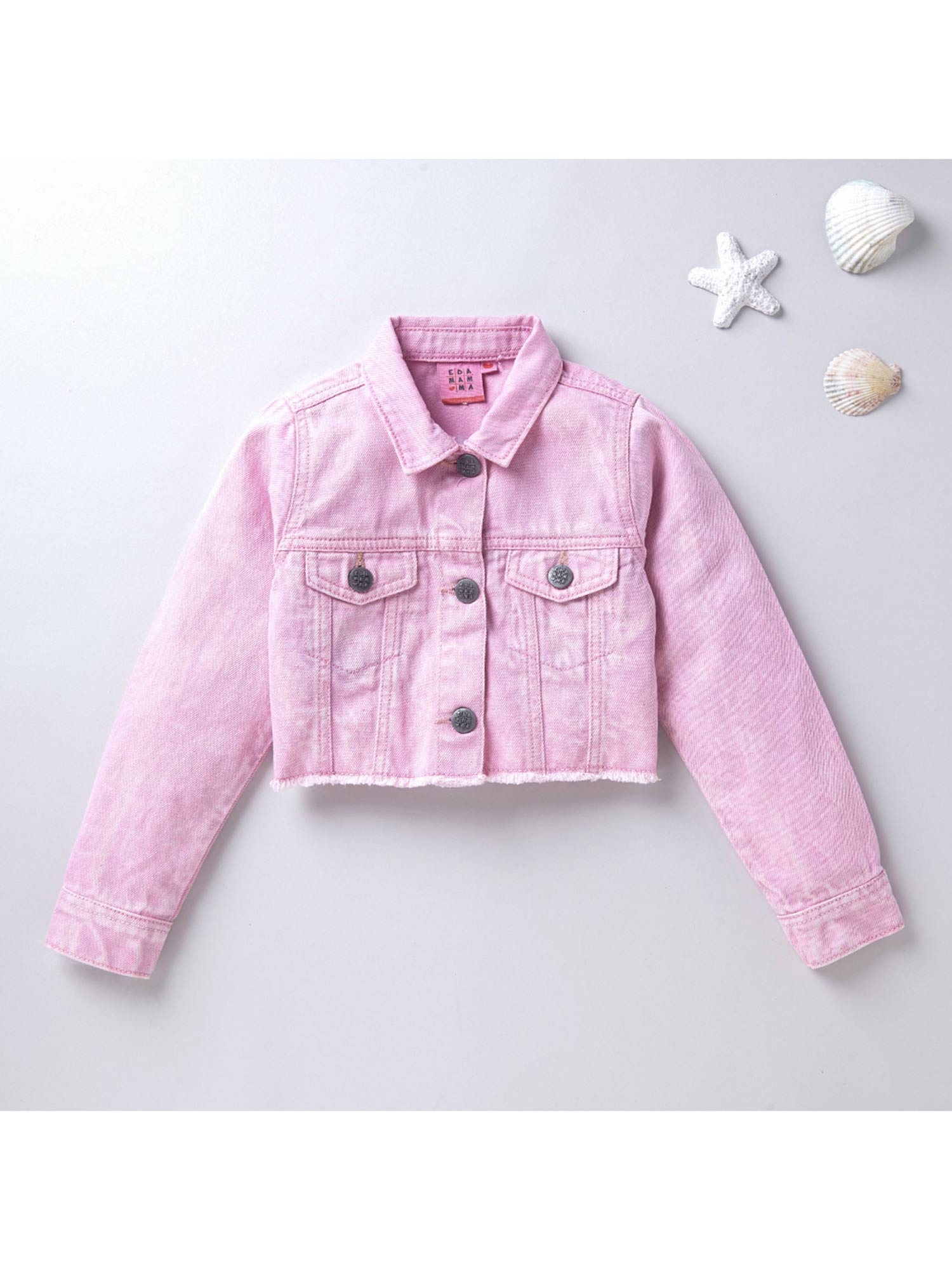 Buy Ed-a-Mamma Cropped Denim Jacket For 