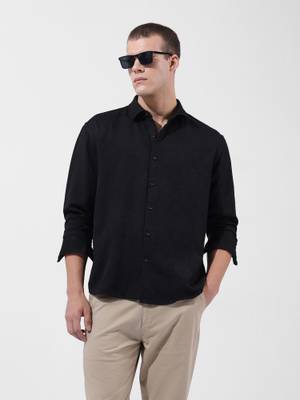 The Indian Garage Co Men Black Relaxed Fit Shirt - Image 1