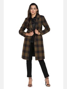 Powersutra - Olive Checkered Tweed Coat