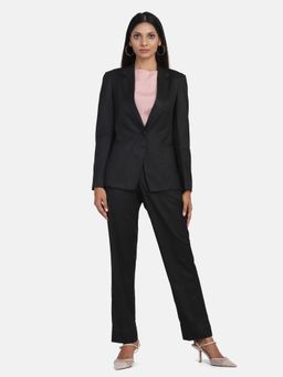 Powersutra - Poly Cotton Pant Suit - Black (Set of 2)