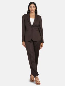 Powersutra - Poly Cotton Pant Suit - Chocolate Brown (Set of 2)