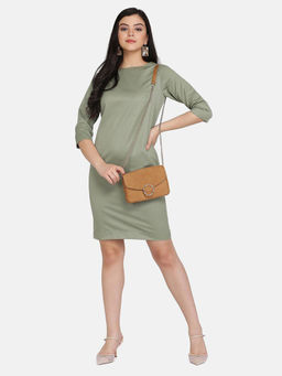 Powersutra - Sage Green Sheath Dress