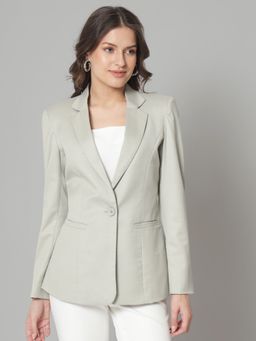 Powersutra - Notch Collar Blazer - Sage Green