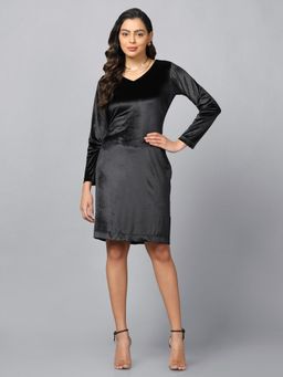 Powersutra - Velvet Party Dress Black