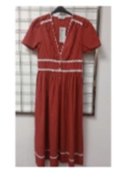 Twenty Dresses by Nykaa Fashion - Curve Navy Blue Solid V Neck Half Sleeves Laced Maxi Dress