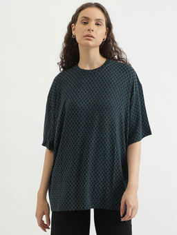 United Colors of Benetton - Regular Fit Round Neck Patterned T-Shirt