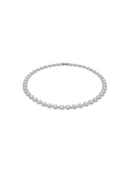 SWAROVSKI - Una Angelic Tennis Necklace, Round Cut, White, Rhodium Plated