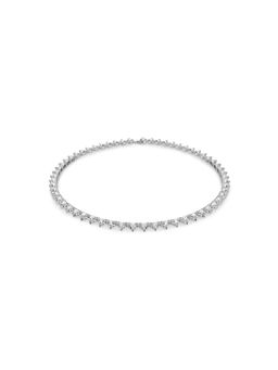 SWAROVSKI - Matrix Tennis Necklace, Triangle Cut, White, Rhodium Plated