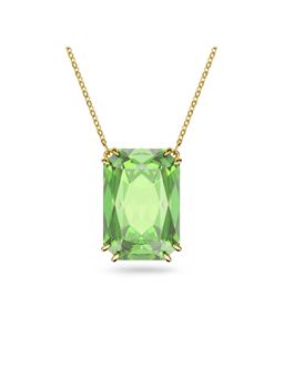 SWAROVSKI - Millenia Pendant, Octagon Cut, Green, Gold-Tone Plated