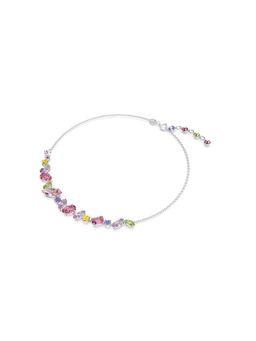 SWAROVSKI - Gema Necklace, Mixed Cuts, Multicolored, Rhodium Plated