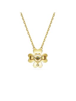 SWAROVSKI - Idyllia Pendant, Clover, Green, Gold-Tone Plated