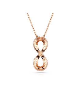 SWAROVSKI - Hyperbola Pendant, Infinity, White, Rose Gold-Tone Plated