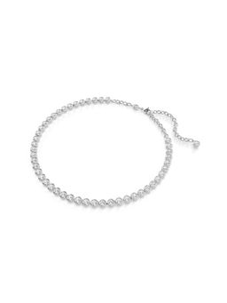 SWAROVSKI - Imber Tennis Necklace, Round Cut, White, Rhodium Plated