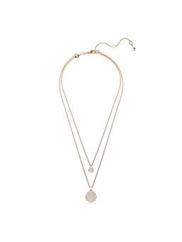 SWAROVSKI - Sublima Layered Pendant, White, Rose Gold-Tone Plated